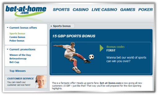 Bet at Home free bets tips betting